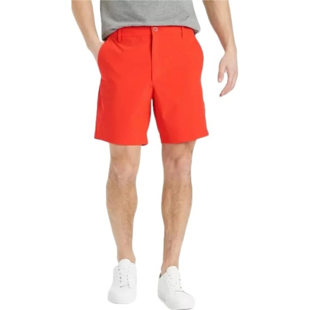 All in Motion Hybrid‎ Shorts Mens Medium Orange Athletic Golf Casual NWT